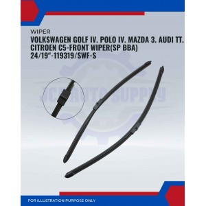 Front Wiper (SP BBA)-Volkswagen Golf IV. Polo IV. Mazda 3. Audi TT. Citroen C5-24/19inch-119319/SWF-S Front Wiper (SP BBA)-Volkswagen Golf IV. Polo IV. Mazda 3. Audi TT. Citroen C5-24/19inch-119319/SWF-S