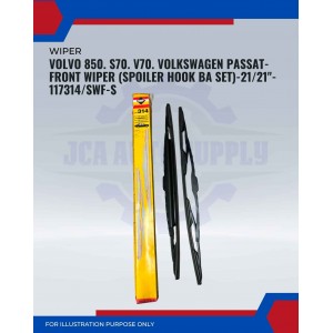 Front Wiper (Spoiler Hook BA Set)-Volvo 850. S70. V70. Volkswagen Passat-21/21inch-117314/SWF-S