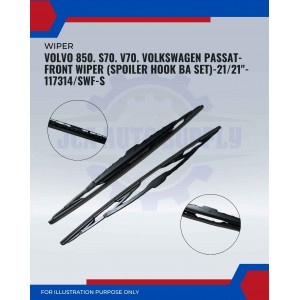 Front Wiper (Spoiler Hook BA Set)-Volvo 850. S70. V70. Volkswagen Passat-21/21inch-117314/SWF-S Front Wiper (Spoiler Hook BA Set)-Volvo 850. S70. V70. Volkswagen Passat-21/21inch-117314/SWF-S