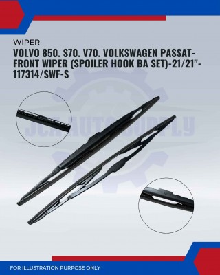 Front Wiper (Spoiler Hook BA Set)-Volvo 850. S70. V70. Volkswagen Passat-21/21inch-117314/SWF-S Front Wiper (Spoiler Hook BA Set)-Volvo 850. S70. V70. Volkswagen Passat-21/21inch-117314/SWF-S
