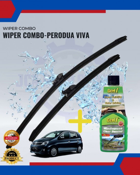 WIPER COMBO-Perodua Viva WIPER-WIPER TANK MOTOR-WIPER NOZZLE image