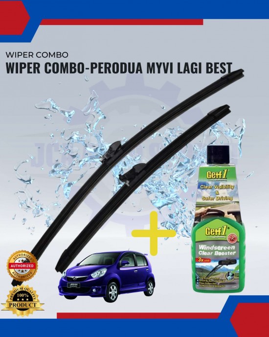 WIPER COMBO-Perodua Myvi Lagi Best WIPER-WIPER TANK MOTOR-WIPER NOZZLE image