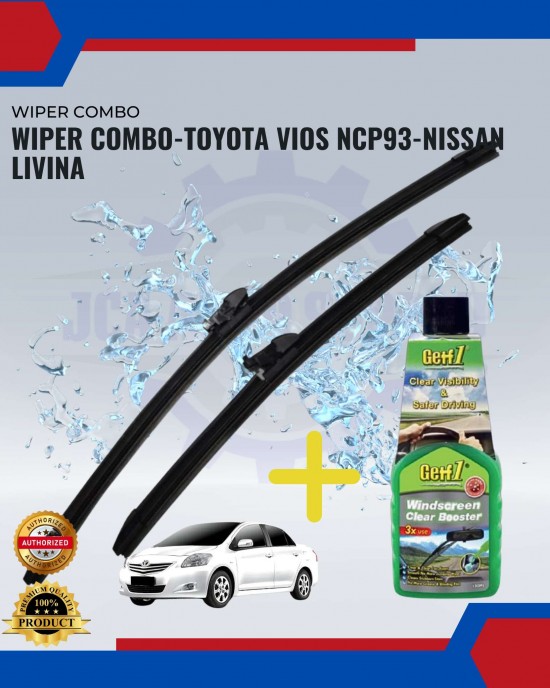 WIPER COMBO-Toyota Vios NCP93-Nissan Livina WIPER-WIPER TANK MOTOR-WIPER NOZZLE image