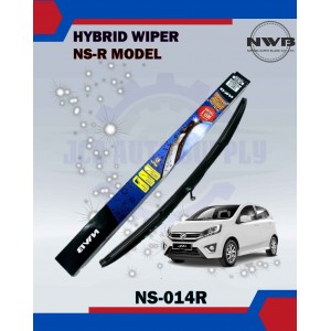 NWB Hybrid Wiper Blade NS-R Model-Toyota Vios-Axia-Yaris-Honda City T9A-NS-014R