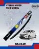 NWB HYBRID WIPER BLADE NS-R MODEL - TOYOTA VIOS, AXIA, YARIS, HONDA CITY T9A- NS-014R WIPER-WIPER TANK MOTOR-WIPER NOZZLE image