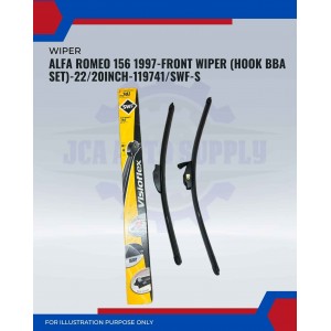 Front Wiper (Hook BBA Set)-Alfa Romeo 165 1997-22/20 Inch-119741/SWF-S