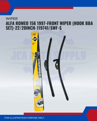 Front Wiper (Hook BBA Set)-Alfa Romeo 165 1997-22/20 Inch-119741/SWF-S
