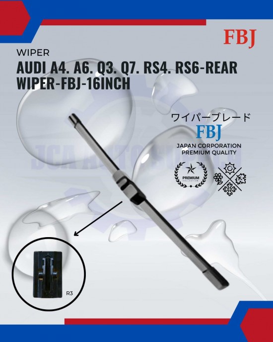 Showing image for Audi A4. A6. Q3. Q7. RS4. RS6-Rear Wiper-FBJ-16Inch Audi A4. A6. Q3. Q7. RS4. RS6-Rear Wiper-FBJ-16Inch image