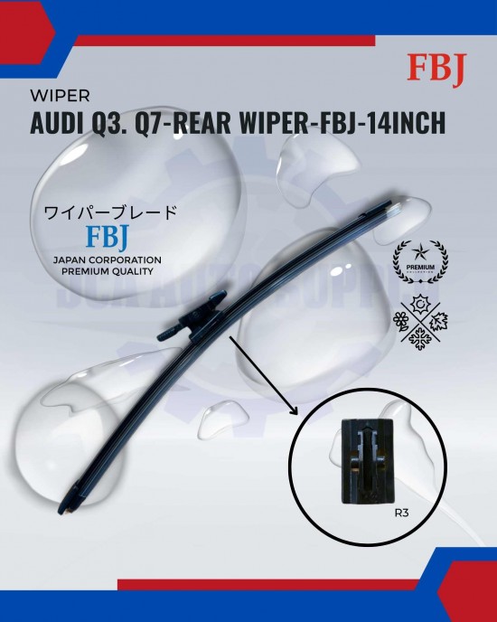 Audi Q3. Q7-Rear Wiper-FBJ-14Inch WIPER-WIPER TANK MOTOR-WIPER NOZZLE image