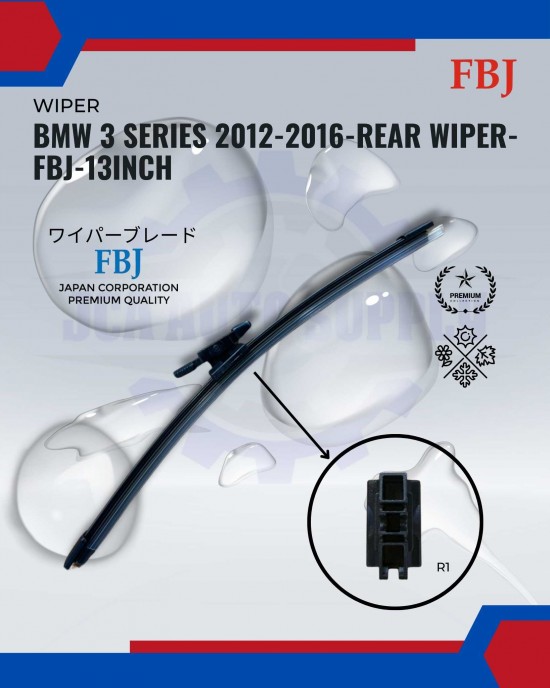 Showing image for BMW 3 Series 2012-2016-Rear Wiper-FBJ-13inch BMW 3 Series 2012-2016-Rear Wiper-FBJ-13inch WIPER-WIPER TANK MOTOR-WIPER NOZZLE image