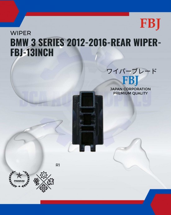 Showing image for BMW 3 Series 2012-2016-Rear Wiper-FBJ-13inch BMW 3 Series 2012-2016-Rear Wiper-FBJ-13inch WIPER-WIPER TANK MOTOR-WIPER NOZZLE image