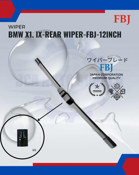 Showing image for BMW X1. IX1-Rear Wiper-FBJ-12inch BMW X1. IX1-Rear Wiper-FBJ-12inch WIPER-WIPER TANK MOTOR-WIPER NOZZLE image