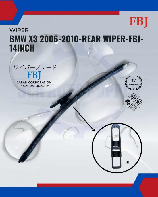 BMW X3 2006-2010-Rear Wiper-FBJ-14inch image