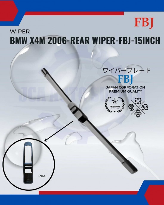 Showing image for BMW X4M 2006-Rear Wiper-FBJ-15inch BMW X4M 2006-Rear Wiper-FBJ-15inch WIPER-WIPER TANK MOTOR-WIPER NOZZLE image