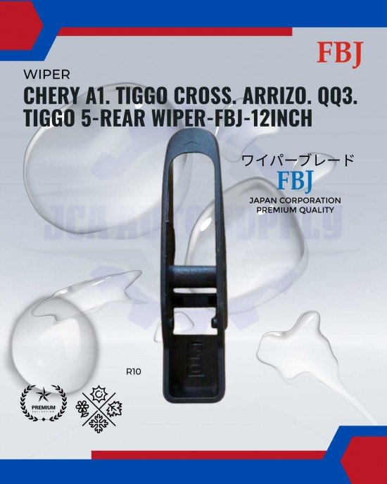 Showing image for Chery A1. Tiggo Cross. Arrizo. QQ3. Tiggo 5-Rear Wiper-FBJ-12inch Chery A1. Tiggo Cross. Arrizo. QQ3. Tiggo 5-Rear Wiper-FBJ-12inch WIPER-WIPER TANK MOTOR-WIPER NOZZLE image