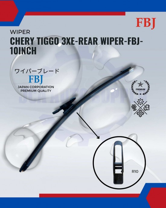 Chery Tiggo 3XE 2017-2022-Rear Wiper-FBJ-10inch WIPER-WIPER TANK MOTOR-WIPER NOZZLE image