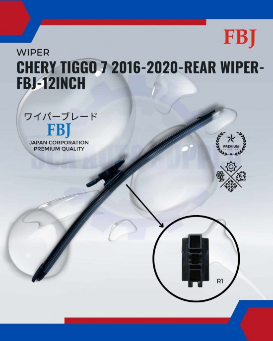 Showing image for Chery Tiggo 7 2016-2020-Rear Wiper-FBJ-12inch Chery Tiggo 7 2016-2020-Rear Wiper-FBJ-12inch WIPER-WIPER TANK MOTOR-WIPER NOZZLE image