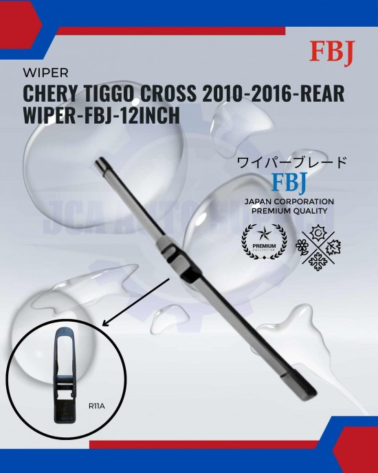 Showing image for Chery Tiggo Cross 2010-2016-Rear Wiper-FBJ-12inch Chery Tiggo Cross 2010-2016-Rear Wiper-FBJ-12inch WIPER-WIPER TANK MOTOR-WIPER NOZZLE image