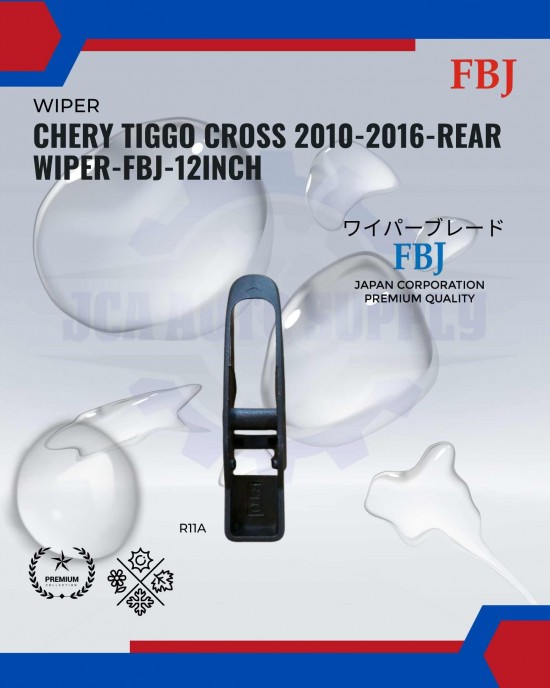 Showing image for Chery Tiggo Cross 2010-2016-Rear Wiper-FBJ-12inch Chery Tiggo Cross 2010-2016-Rear Wiper-FBJ-12inch WIPER-WIPER TANK MOTOR-WIPER NOZZLE image