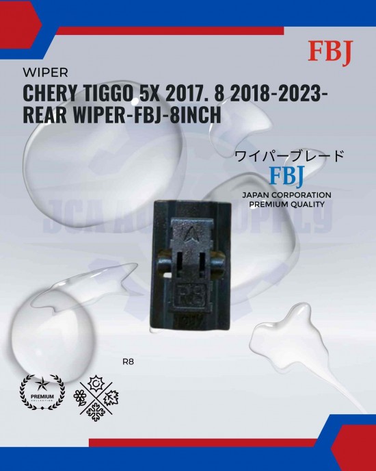 Chery Tiggo 5X 2017. Tiggo 8 2018-2023 2020-2024-Rear Wiper-FBJ-8inch Chery Tiggo 5X 2017. Tiggo 8 2018-2023 2020-2024-Rear Wiper-FBJ-8inch