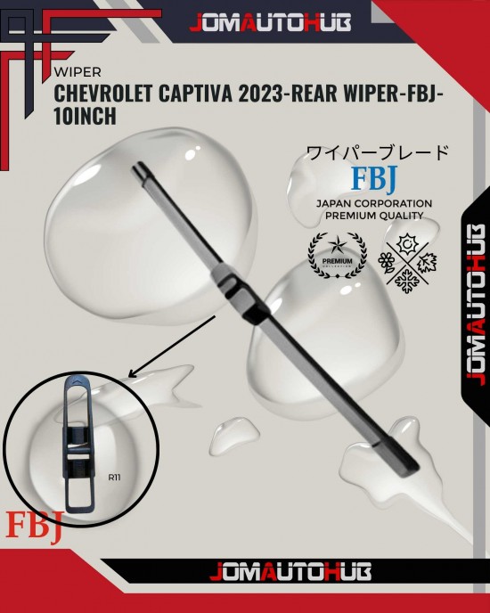 Chevrolet Captiva 2023-Rear Wiper-FBJ-10inch WIPER-WIPER TANK MOTOR-WIPER NOZZLE image