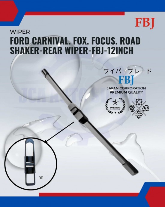 Ford Carnival. Fox. Focus. Road Shaker-Rear Wiper-FBJ-12inch WIPER-WIPER TANK MOTOR-WIPER NOZZLE image