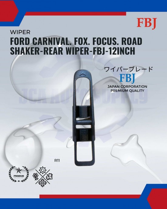 Ford Carnival. Fox. Focus. Road Shaker-Rear Wiper-FBJ-12inch WIPER-WIPER TANK MOTOR-WIPER NOZZLE image