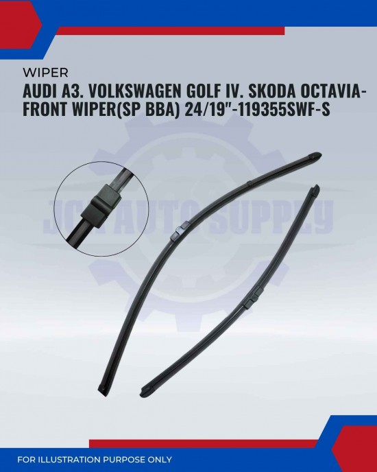 Front Wiper (SP BBA)-Audi A3. Volkswagen Golf IV. Skoda Octavia-24/19inch-119355/SWF-S