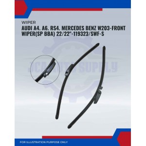 Front Wiper (SP BBA)-Audi A4. A6. RS4. Mercedes Benz W203-22/22inch-119323/SWF-S