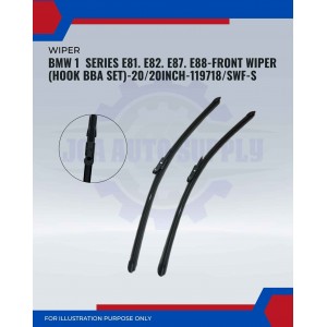 Front Wiper (Hook BBA Set)-BMW 1 Series E81. E82. E87. E88-20/20 Inch-119318/SWF-S Front Wiper (Hook BBA Set)-BMW 1 Series E81. E82. E87. E88-20/20 Inch-119318/SWF-S