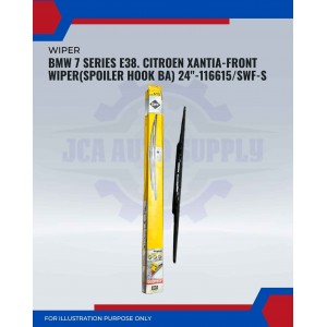 Front Wiper (Spoiler Hook BA)-BMW 3 Series E38. Citroen Xantia-24inch-116615/SWF-S