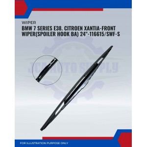 Front Wiper (Spoiler Hook BA)-BMW 3 Series E38. Citroen Xantia-24inch-116615/SWF-S Front Wiper (Spoiler Hook BA)-BMW 3 Series E38. Citroen Xantia-24inch-116615/SWF-S