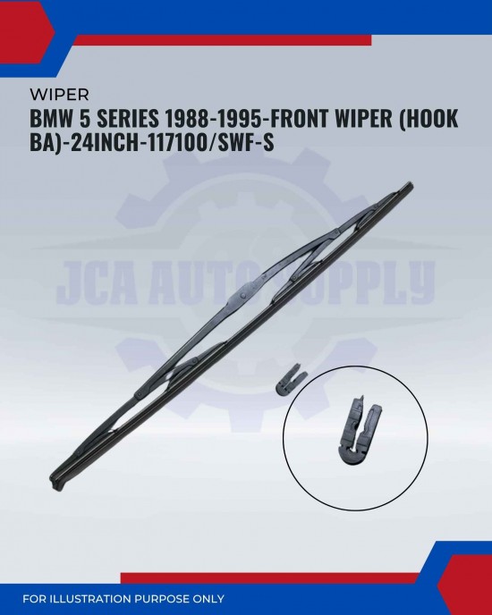 Front Wiper (Hook BA)-BMW 5 Series 1988-1995-24Inch-117100SWF-S