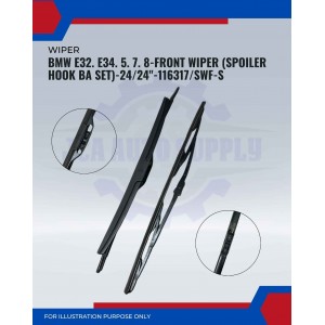Front Wiper (Spoiler Hook BA Set)-BMW E32. E34. 5. 7. 8-24/24inch-116317/SWF-S Front Wiper (Spoiler Hook BA Set)-BMW E32. E34. 5. 7. 8-24/24inch-116317/SWF-S