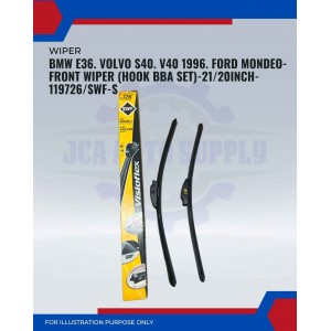 Front Wiper (Hook BBA Set)-BMW E36. Volvo S40. V40 1996. Ford Mondeo-21/20 Inch-119726/SWF-S