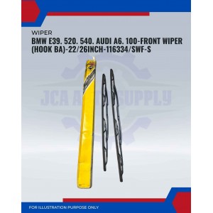 Front Wiper (Hook BA)-BMW E39. 520. Audi A6. 100-22/26 Inch-116334SWF-S