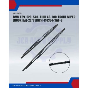 Front Wiper (Hook BA)-BMW E39. 520. Audi A6. 100-22/26 Inch-116334SWF-S