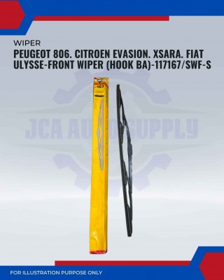 Front Wiper (Hook BA)-Peugeot 806. Citroen Evasion. XSara. Fiat Ulysse-26Inch-117167SWF-S