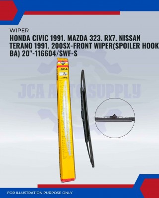 Front Wiper (Spoiler Hook BA)-Honda Civic. Mazda 323. RX7. Nissan Terano 200SX-20inch-117604/SWF-S