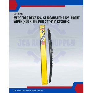 Front Wiper (Hook Big Pin)-Mercedes Benz 124 SL Roadster R129-24inch-116113/SWF-S