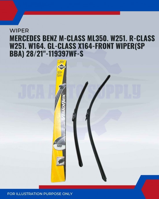 Front Wiper (SP BBA)-Mercedes Benz M-Class ML350. W350. R-Class W251. W164-28/21inch-119397/SWF-S