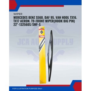 Front Wiper (Hook Big Pin)-Mercedes Benz S560. Daf 95. Van Hool TX16. TX17 Acron. T9-22inch-132560S/SWF-S