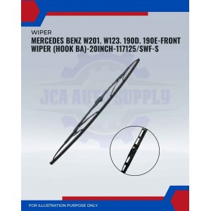 Front Wiper (Hook BA)-Mercedes Benz W201. W123. 190D. 190E-20 Inch-117125SWF-S
