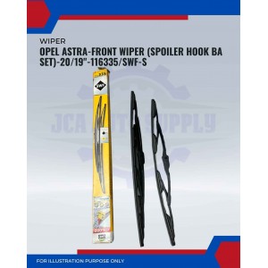 Front Wiper (Spoiler Hook BA Set)-Opel Astra-20/19inch-116335/SWF-S