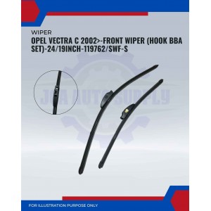 Front Wiper (Hook BBA Set)-Opel Vectra C 2002-24/19 Inch-119762/SWF-S Front Wiper (Hook BBA Set)-Opel Vectra C 2002-24/19 Inch-119762/SWF-S