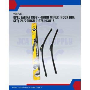 Front Wiper (Hook BBA Set)-Opel Zafira 1999-24/22 Inch-119781S/SWF-S