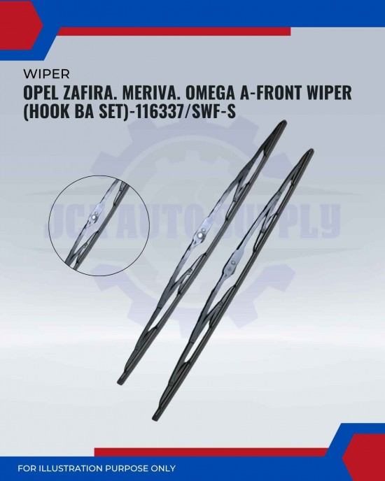 Front Wiper (Hook BA)-Opel Zafira. Meriva-Omega A-24/24Inch-116337SWF-S Front Wiper (Hook BA)-Opel Zafira. Meriva-Omega A-24/24Inch-116337SWF-S