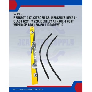 Front Wiper (SP BBA)-Peugeot 407 All 2004. Citroen C6. Mercedes Benz W211-28/28inch-119389/SWF-S