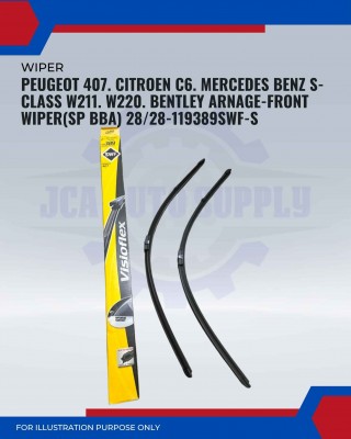 Front Wiper (SP BBA)-Peugeot 407 All 2004. Citroen C6. Mercedes Benz W211-28/28inch-119389/SWF-S
