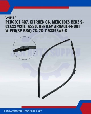 Front Wiper (SP BBA)-Peugeot 407 All 2004. Citroen C6. Mercedes Benz W211-28/28inch-119389/SWF-S Front Wiper (SP BBA)-Peugeot 407 All 2004. Citroen C6. Mercedes Benz W211-28/28inch-119389/SWF-S